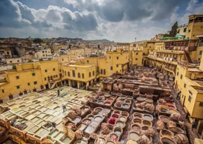 Historic medina of Fes with surrounding hills, an essential cultural stop on an Atlas itinerary.